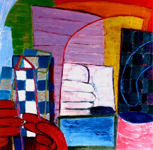  Darn that Dream, oil on canvas, 500 x 500 mm 